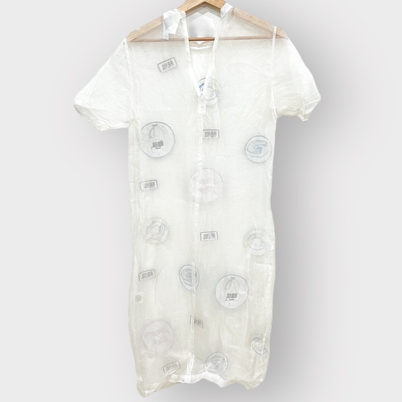 HOUSE OF CARDS Unique Silk Sheer Whirlpool Patch Dress (Sz 2) - Picture 8 of 8